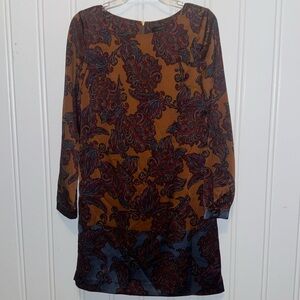 Multi-Colored Floral/ Paisley Dress by The Limited - Size Small